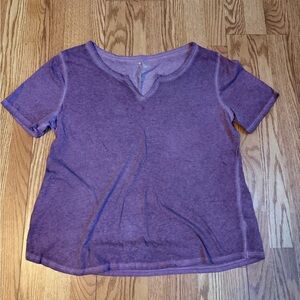 Terra & Sky Lavender Short Sleeve Top